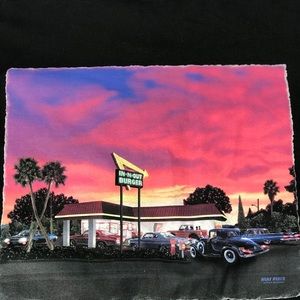 In-N-Out Burger Las Vegas Car Drive In T Tee Shirt Black Size XL